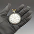 Antique Swiss PRIVILEGE bowling engraving silver side pocket watch in good working order